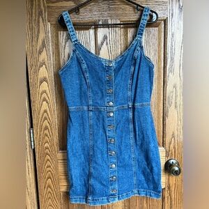 Denim mini dress
